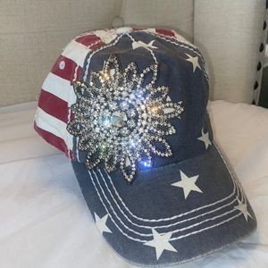 Olive & pique flag hat